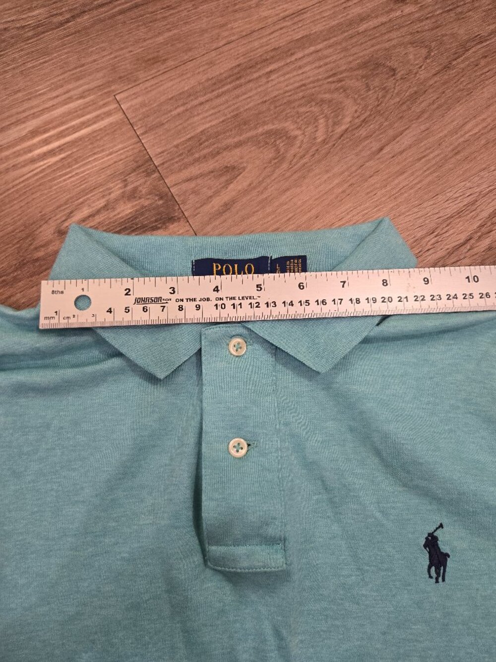 Polo Ralph Lauren Turquoise Polo Shirt w/ Blue Pony - Picture 4 of 6
